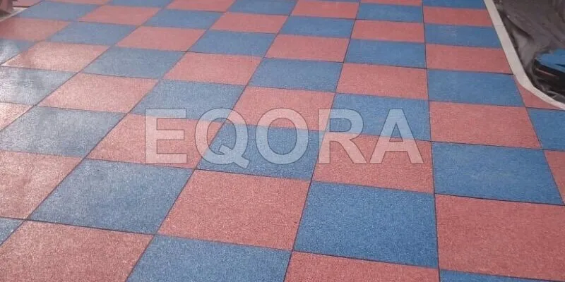 Резиновое покрытие из крошки для автосервисов в Балашихе