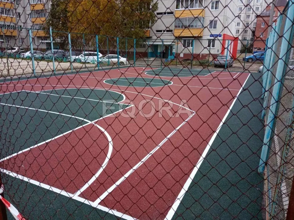 Резиновые покрытия из крошки для спортивных площадок в Балашихе